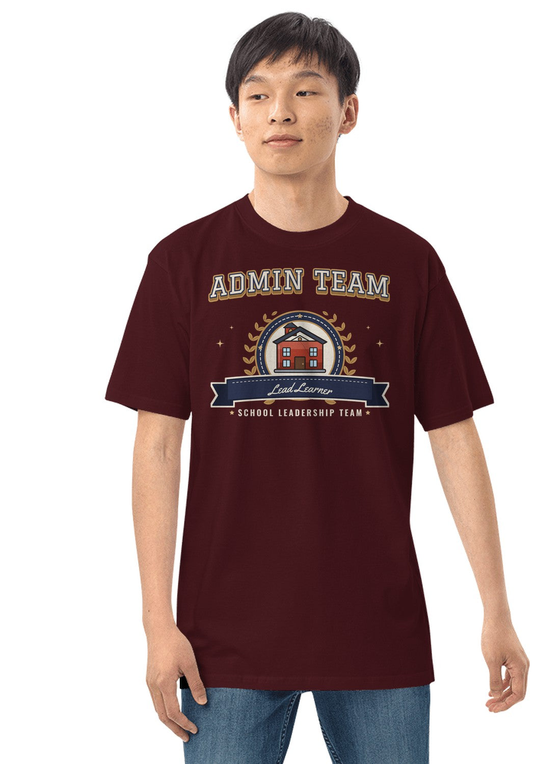 Admin Team (Principal) t-shirt in Maroon