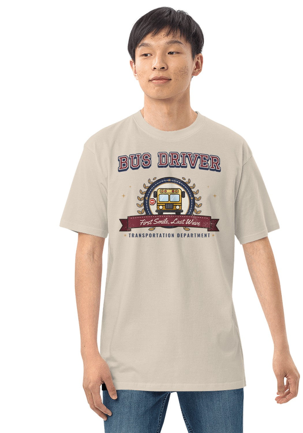 Bus Driver t-shirt in Heather Dust