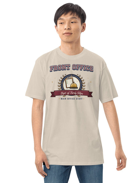 Front Office t-shirt in Heather Dust