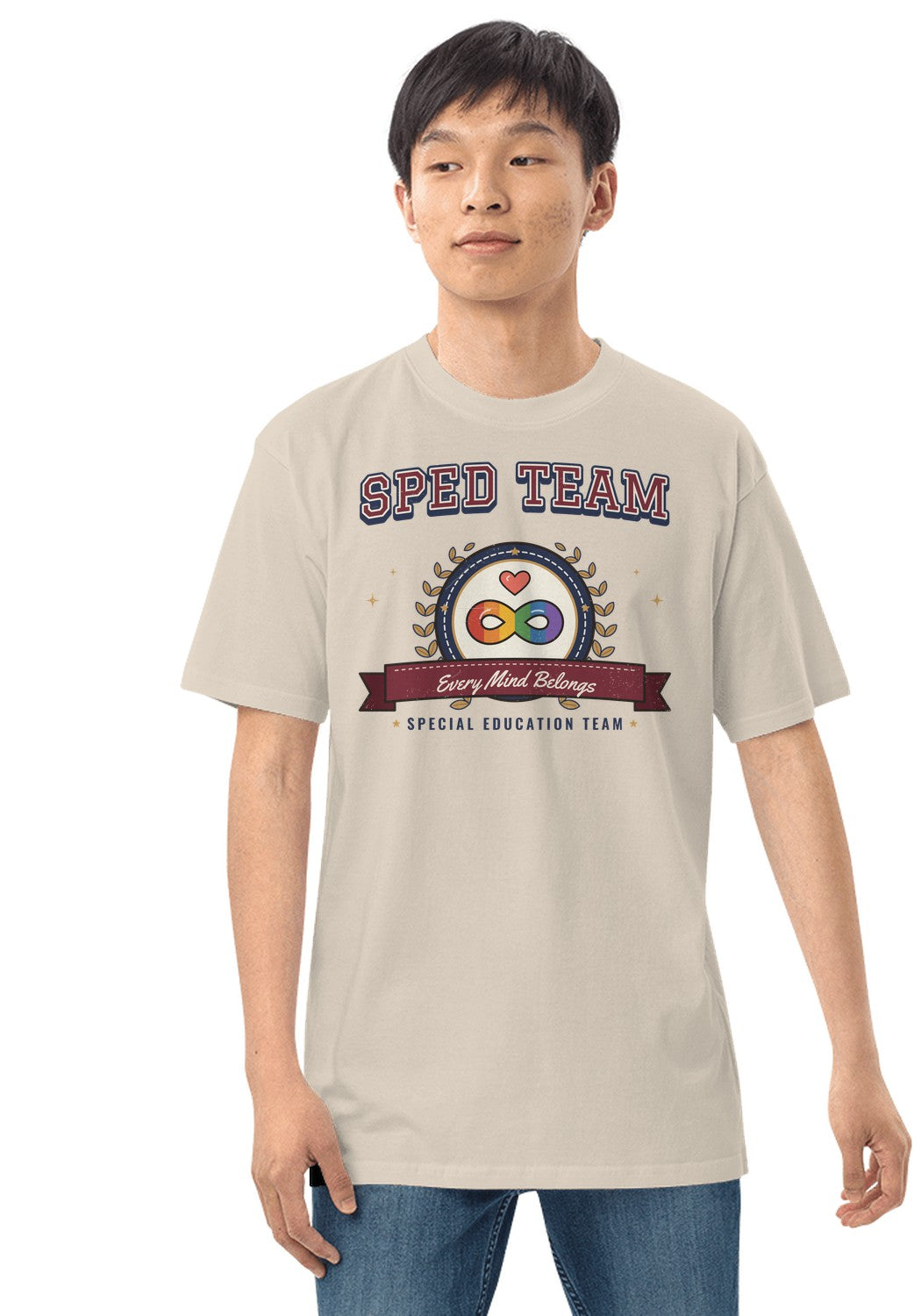 SPED Team t-shirt in Heather Dust