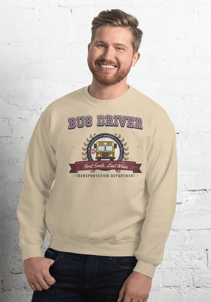 Bus Driver sweatshirt in Sand