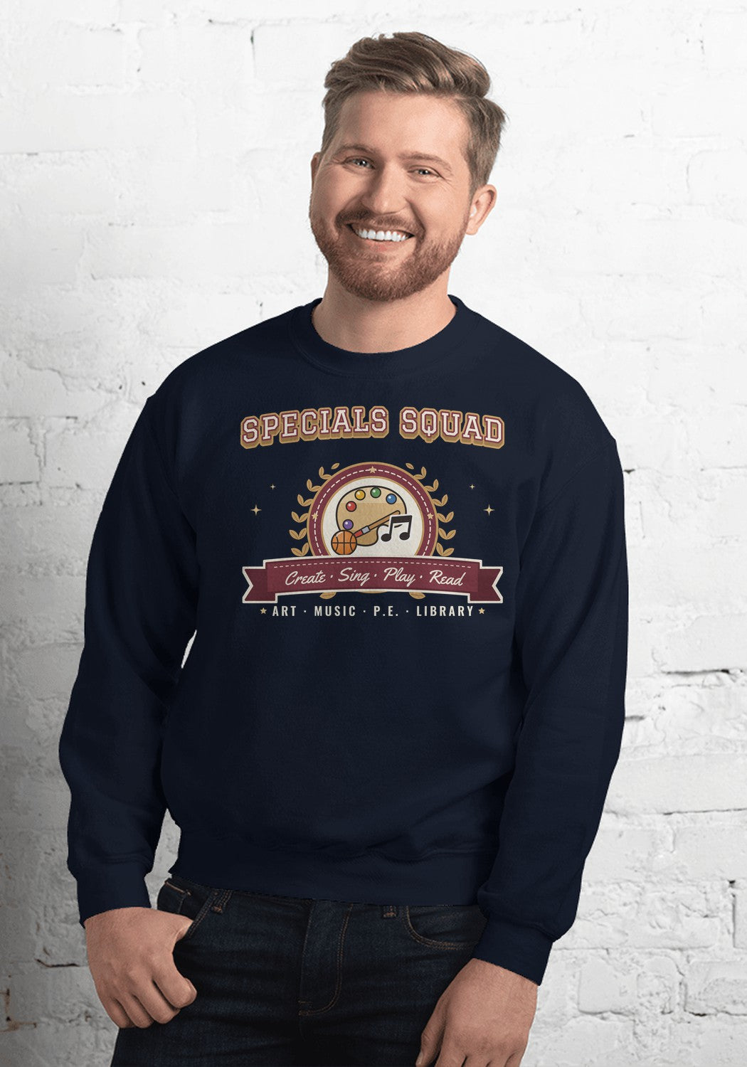 Specials Squad sweatshirt in Navy