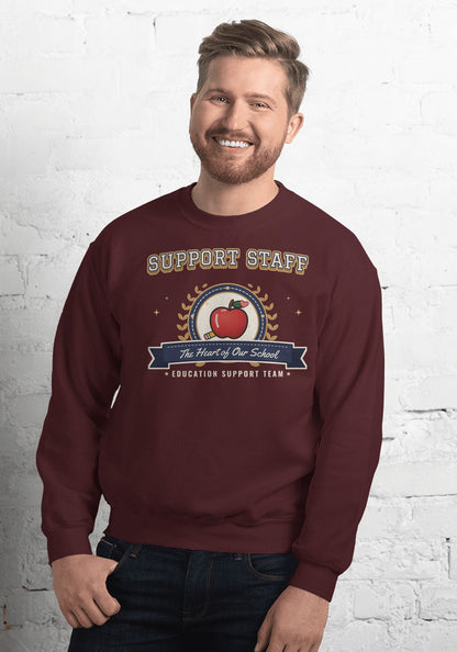 Support Staff sweatshirt in Maroon