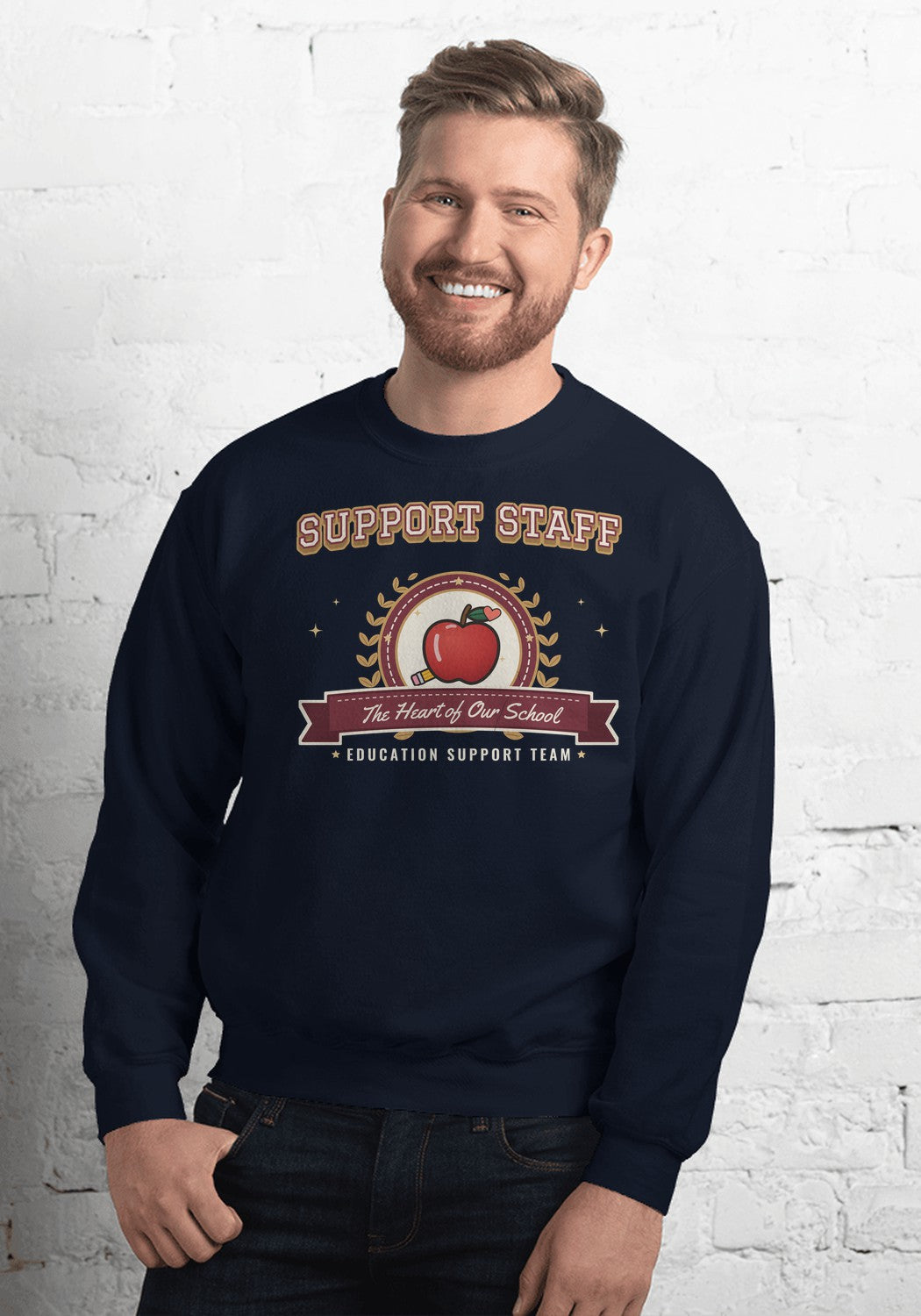 Support Staff sweatshirt in Navy