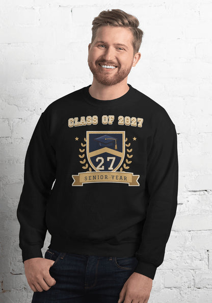 Class of 2027 Crest sweatshirt in Black