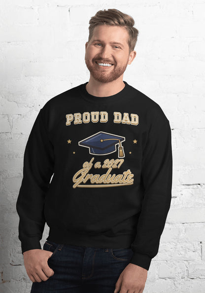 Proud Dad of a 2027 Graduate sweatshirt in Black