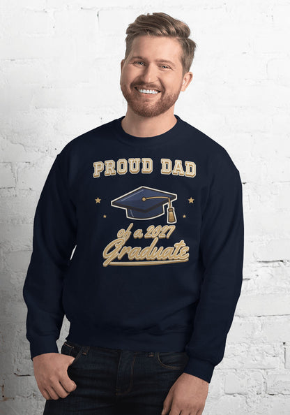 Proud Dad of a 2027 Graduate sweatshirt in Navy