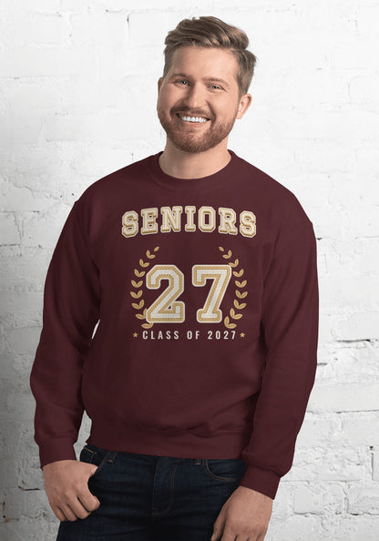 Seniors 27 Varsity sweatshirt in Maroon