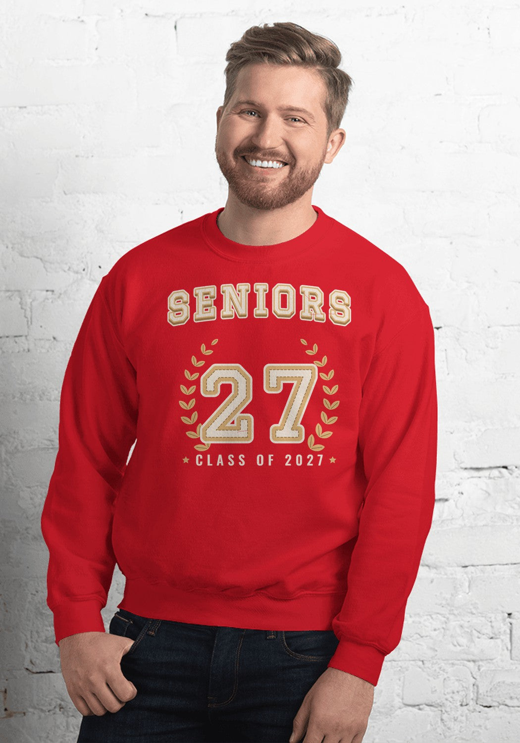Seniors 27 Varsity sweatshirt in Red