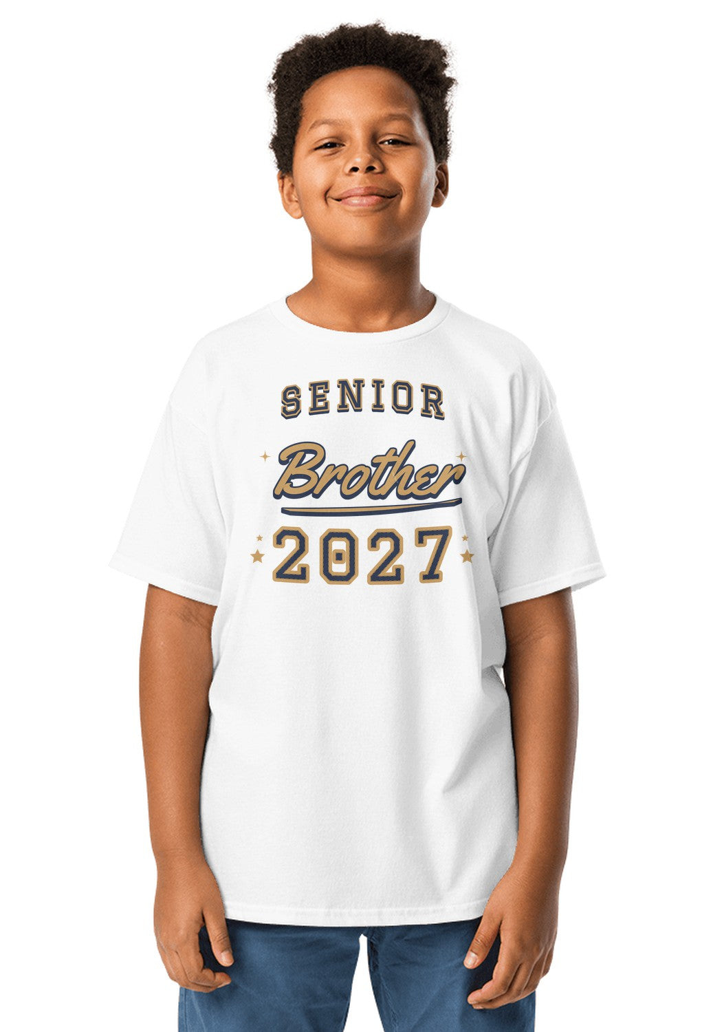 Senior Brother 2027 t-shirt in White