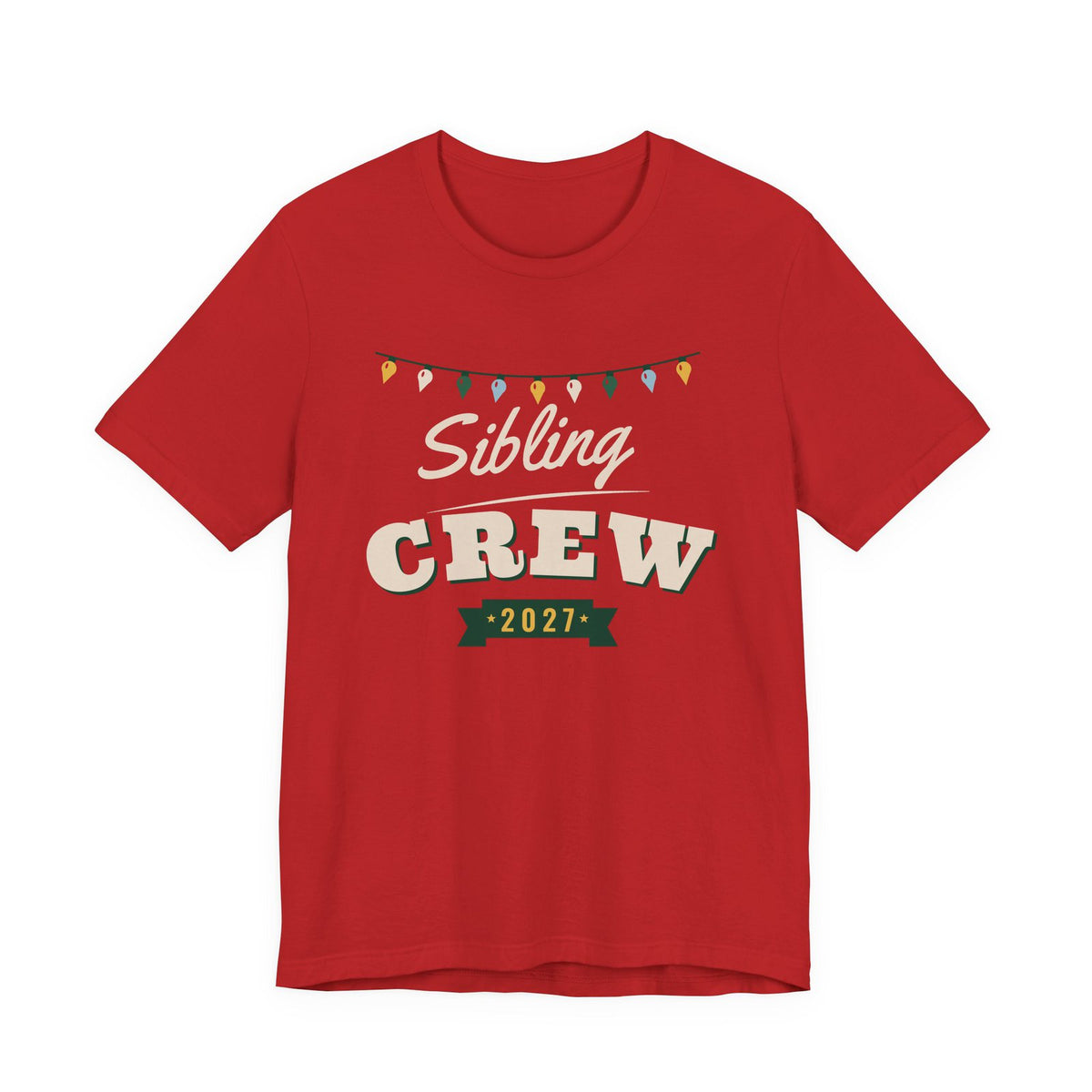 Sibling Crew 2027 Christmas shirt, red