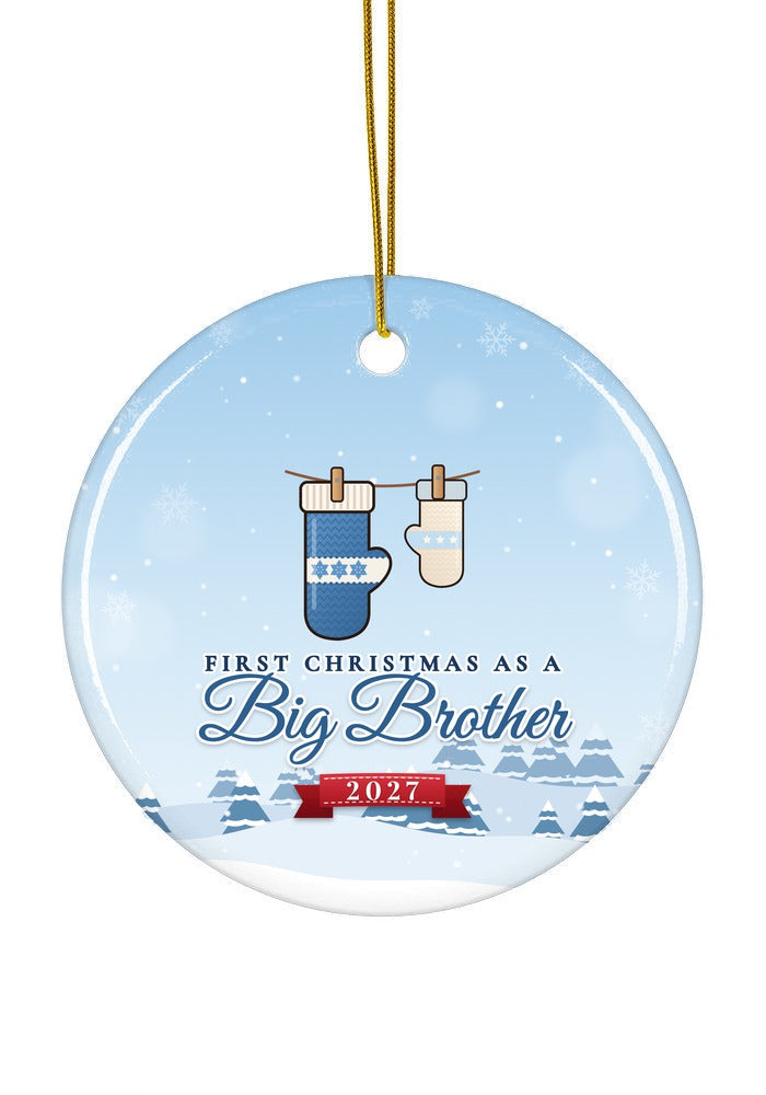 Big Brother ornament dated 2027, circle shape