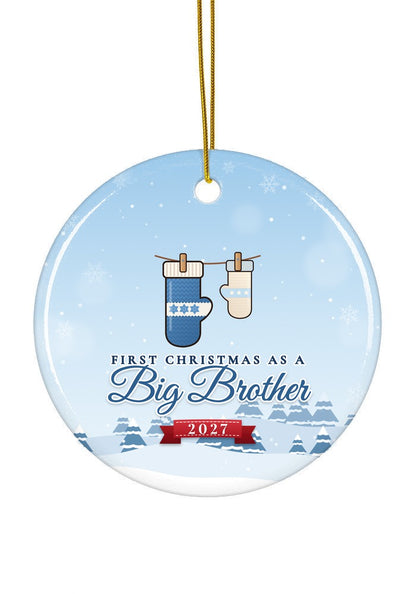 Big Brother ornament dated 2027, circle shape