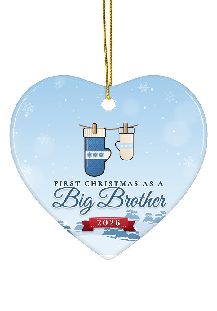 Big Brother ornament, heart shape