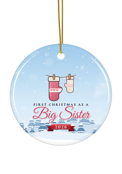 Big Sister ornament, circle shape