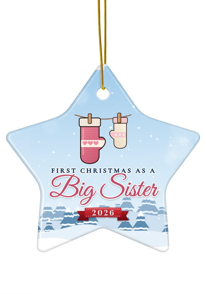 Big Sister ornament, star shape