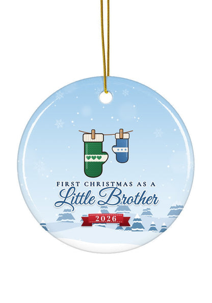 Little Brother ornament, circle shape