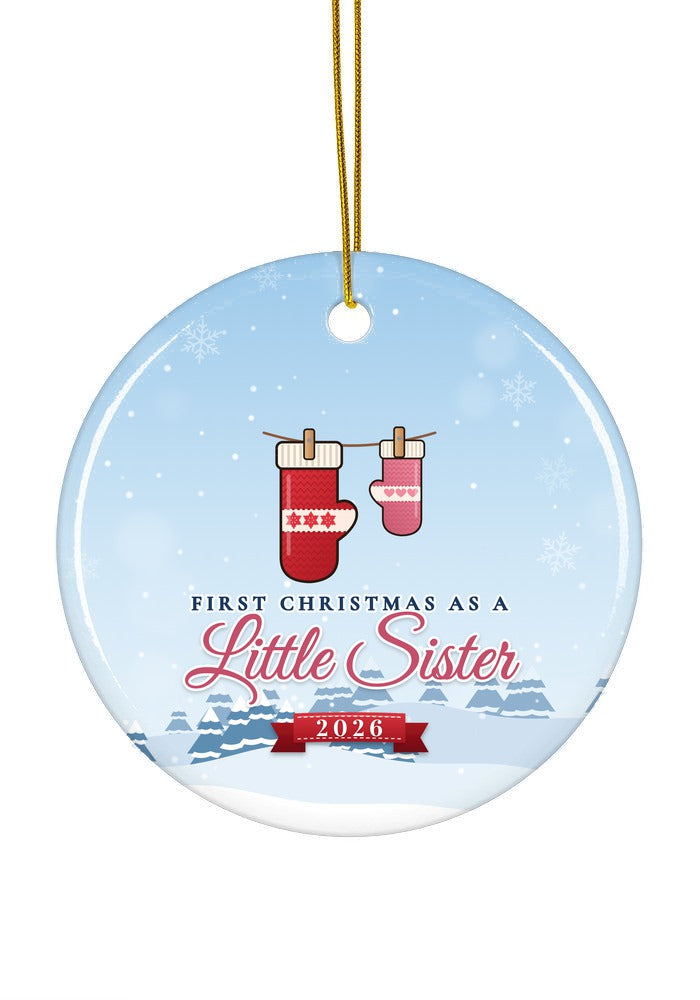 Little Sister ornament, circle shape