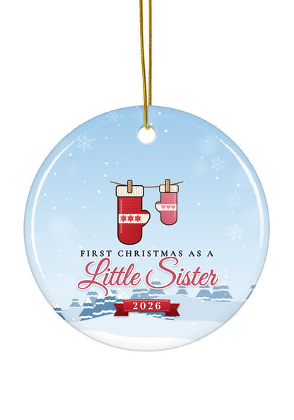 Little Sister ornament, circle shape
