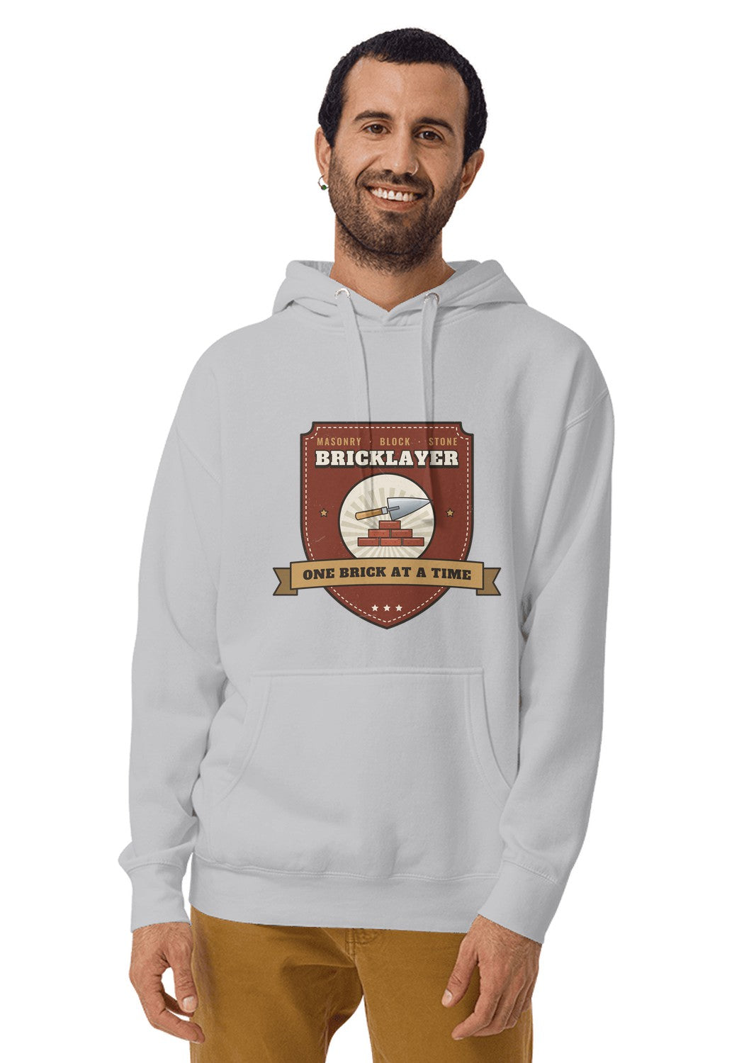 Bricklayer hoodie in Sport Grey