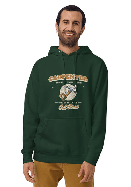 Carpenter hoodie in Forest Green