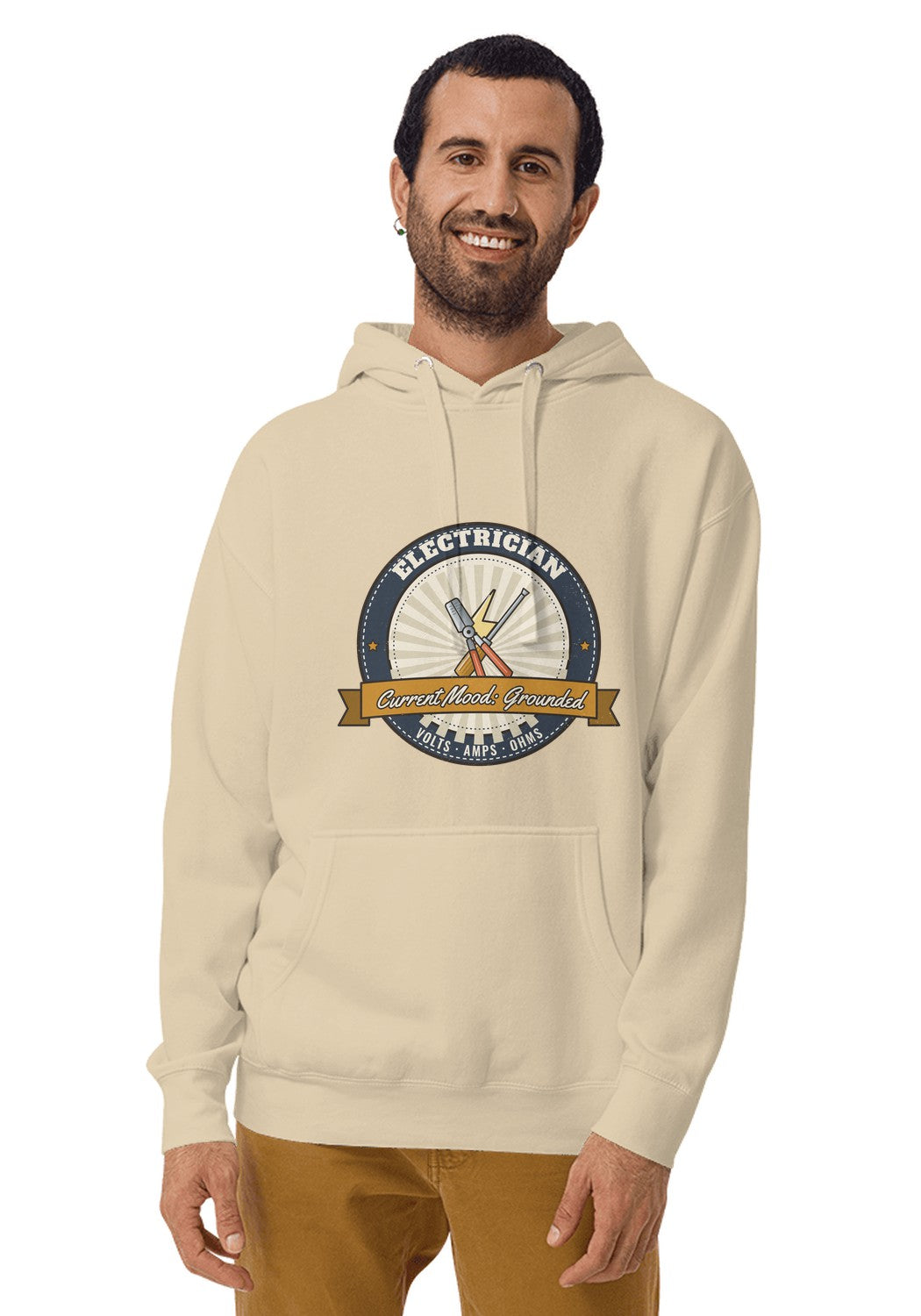 Electrician hoodie in Sand