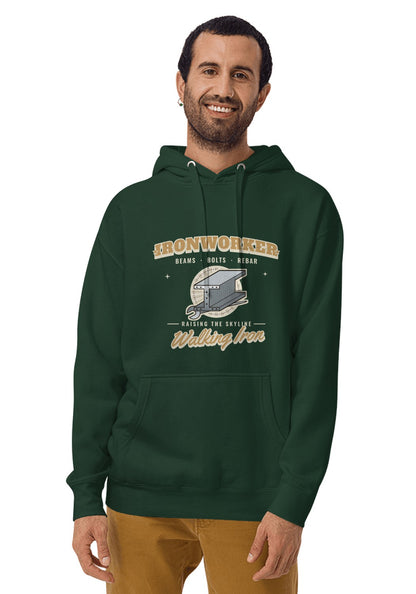 Ironworker hoodie in Forest Green