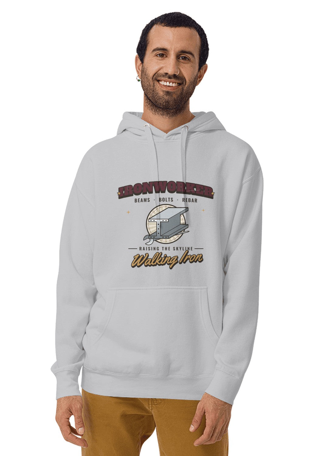 Ironworker hoodie in Sport Grey