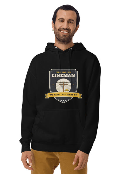 Lineman hoodie in Black