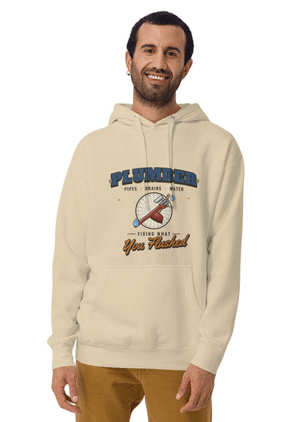 Plumber hoodie in Sand