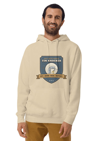 Tin Knocker hoodie in Sand