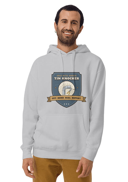 Tin Knocker hoodie in Sport Grey