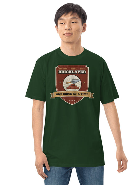 Bricklayer t-shirt in Forest