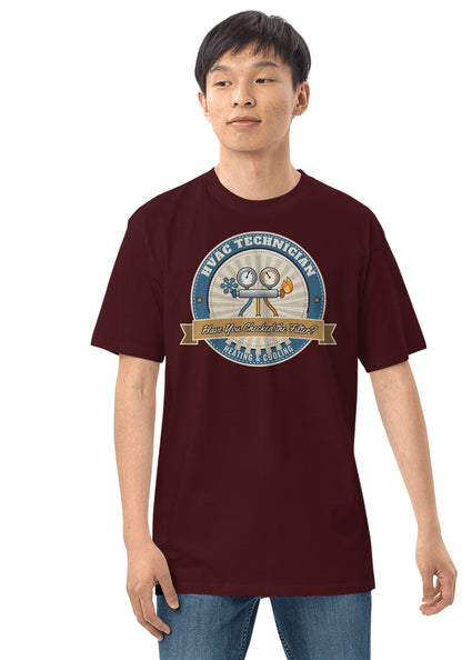 HVAC Tech t-shirt in Maroon