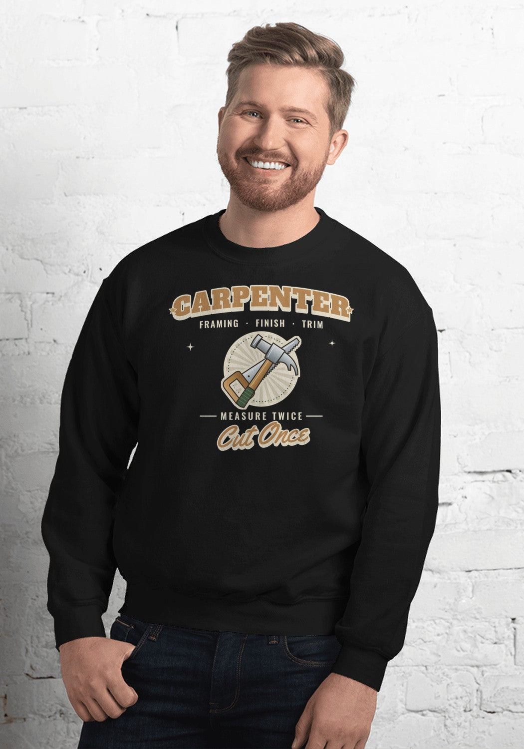 Carpenter sweatshirt in Black