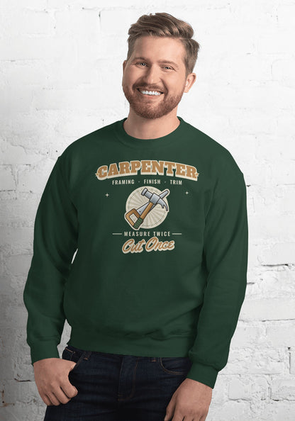 Carpenter sweatshirt in Forest Green