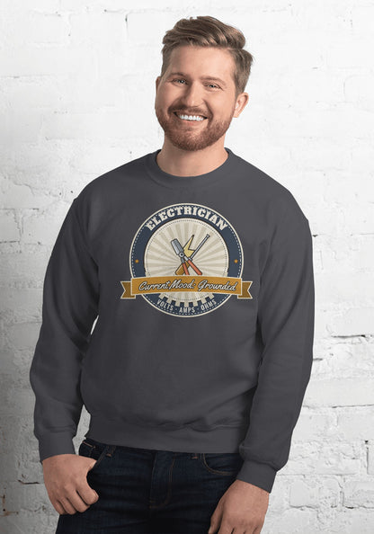 Electrician sweatshirt in Dark Heather