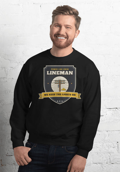Lineman sweatshirt in Black