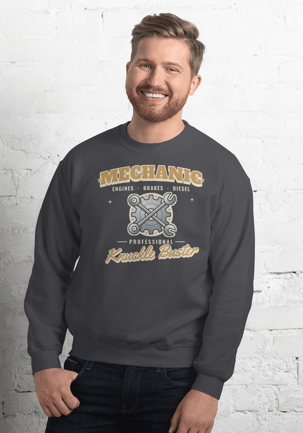 Mechanic sweatshirt in Dark Heather
