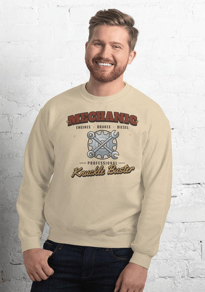 Mechanic sweatshirt in Sand