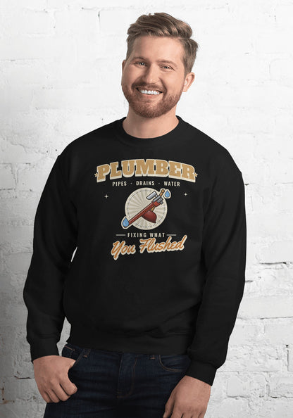 Plumber sweatshirt in Black