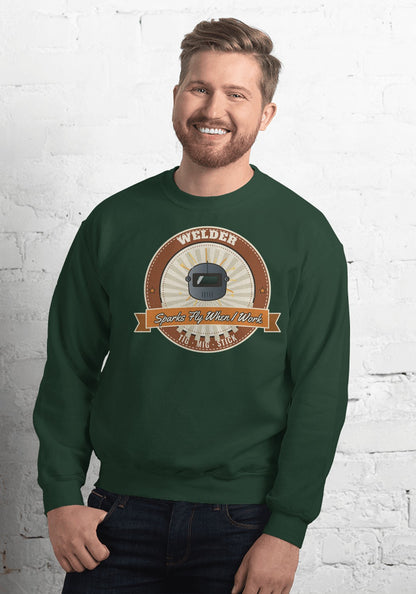 Welder sweatshirt in Forest Green
