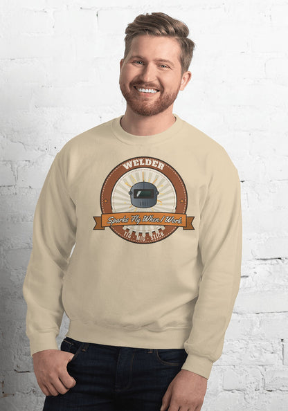 Welder sweatshirt in Sand