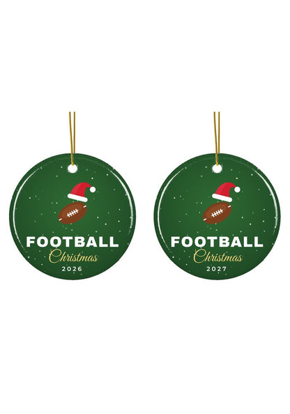 Sports Christmas ornament dated 2026 or 2027
