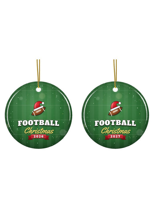 Sports Christmas ornament dated 2026 or 2027