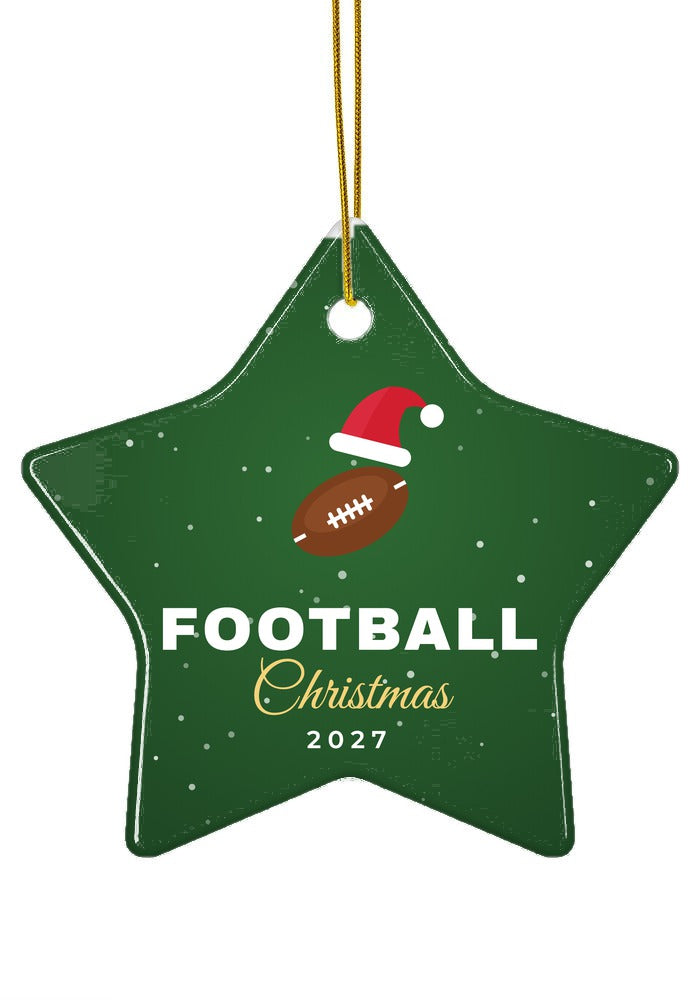 Football ornament, star shape