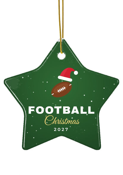 Football ornament, star shape