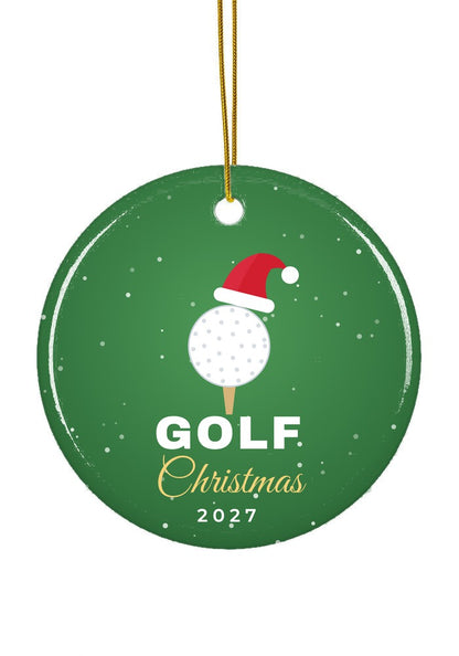 Golf ornament, circle shape