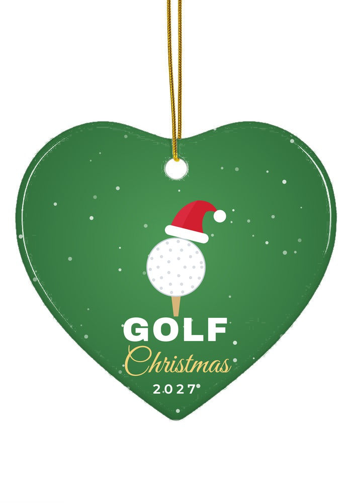 Golf ornament, heart shape