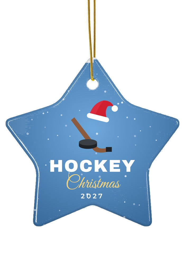 Hockey ornament, star shape